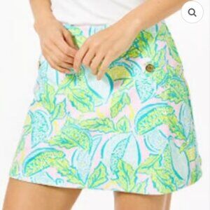 Lilly Pulitzer Madison Skort in Urchin Pink Vitamin Sea Print Size XS